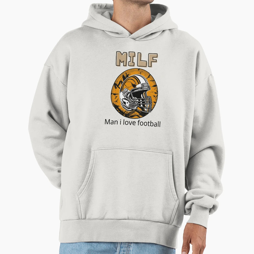 I Love Football 1 Hoodie - Graphic Print Men Women - T-Shirt, Sweatshirt, Hoodie