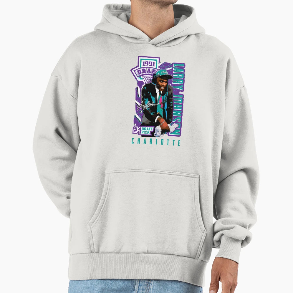 Larry Johnson Draft Pick Hoodie - Fun Novelty Design Unisex - T-Shirt, Sweatshirt, Hoodie
