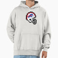 Buffalo Bills 8 Bit Football Helmet Hoodie - Fun Novelty Design Men Women - T-Shirt, Sweatshirt, Hoodie
