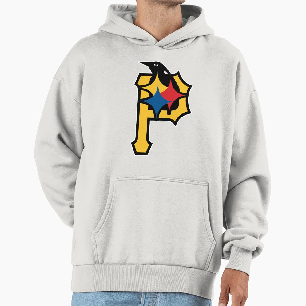 Pittsburgh Fan Sport Teams Mens Grey T-Shirt - Custom Art Print for Adults - T-Shirt, Sweatshirt, Hoodie