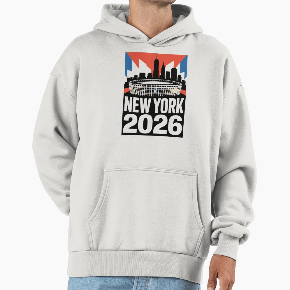 New York 2026 Metlife Stadium Skyline T-Shirt - Novelty Apparel Men Women - T-Shirt, Sweatshirt, Hoodie