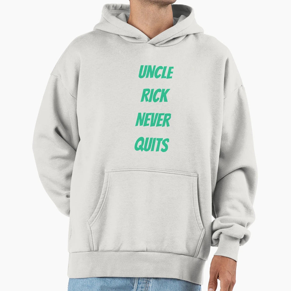 Uncle Rick Never Quits Rick Riordan Hoodie - Aesthetic Graphic Men Women - T-Shirt, Sweatshirt, Hoodie