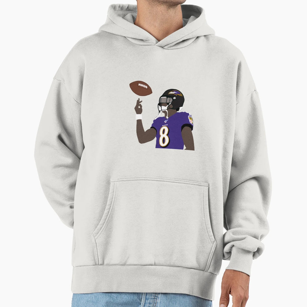 Baltimore Ravens LJ Hoodie - Novelty Apparel for Adults - T-Shirt, Sweatshirt, Hoodie