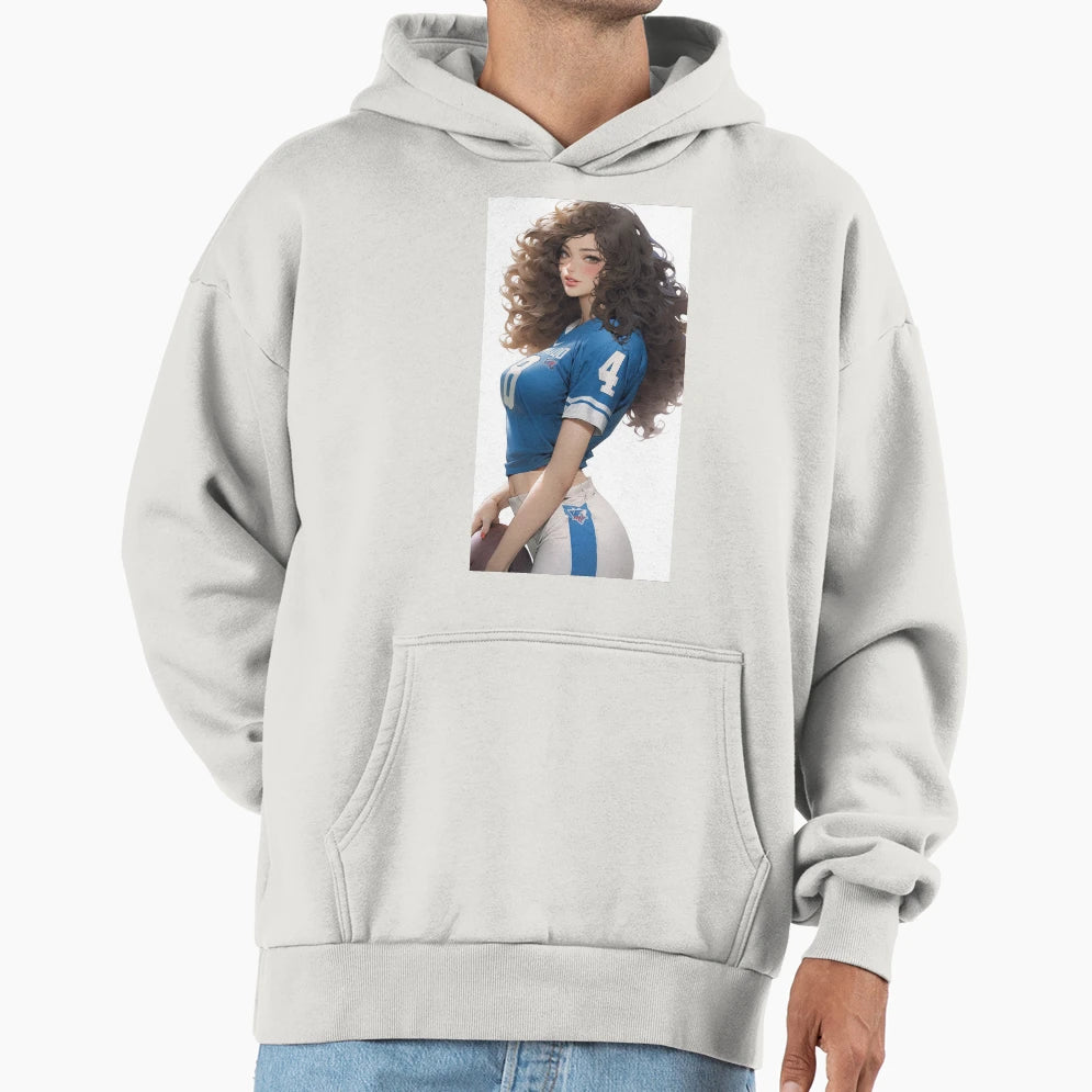 Football Girlfriend Hoodie - Streetwear Style Unisex - T-Shirt, Sweatshirt, Hoodie