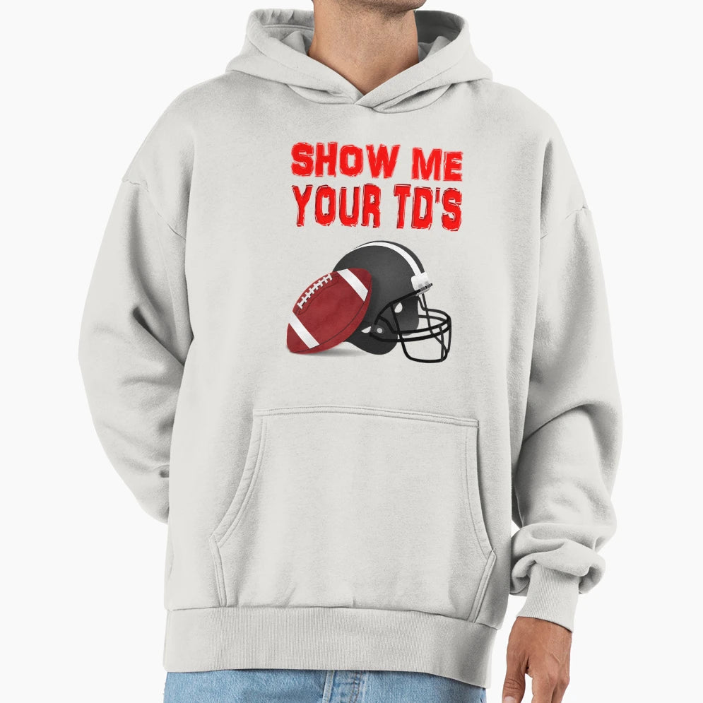 Football Fantasy Draft Champion Touchdown Hoodie - Novelty Apparel Unisex - T-Shirt, Sweatshirt, Hoodie