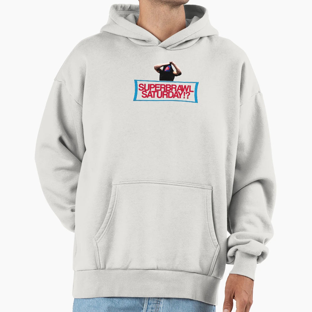 Superbrawl Saturday Hoodie - Casual Everyday Wear for Adults - T-Shirt, Sweatshirt, Hoodie