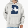 D Texas Blue White Hoodie - Unique Graphic Unisex - T-Shirt, Sweatshirt, Hoodie