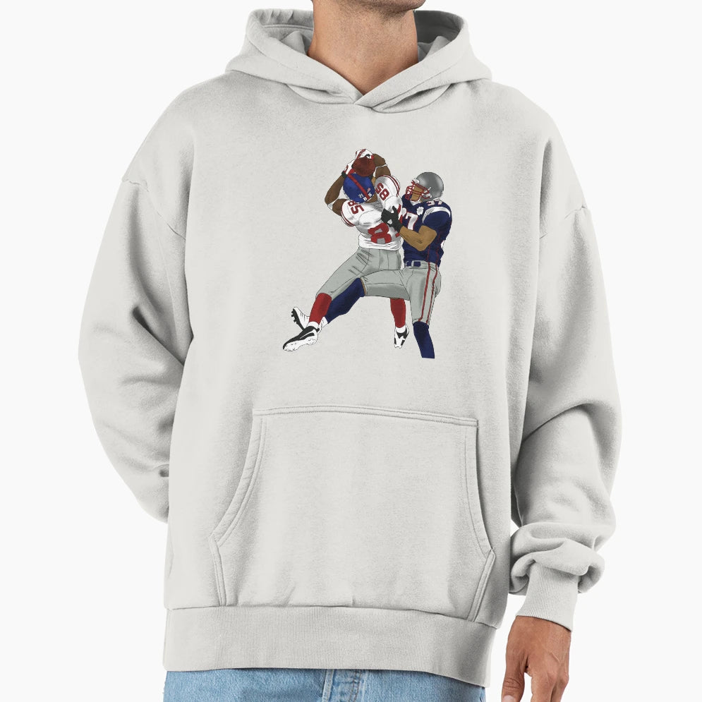 Helmet Catch Hoodie - Custom Art Print Men Women - T-Shirt, Sweatshirt, Hoodie
