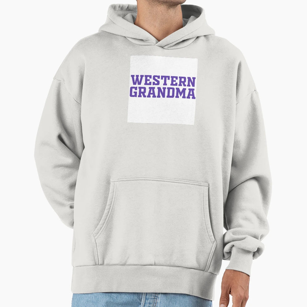 Western University Grandma Hoodie - Unique Graphic Unisex - T-Shirt, Sweatshirt, Hoodie
