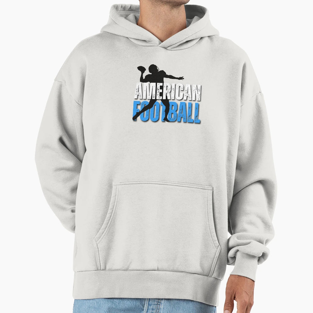 American Football Grunge Typography T-Shirt - Unique Graphic for Adults - T-Shirt, Sweatshirt, Hoodie