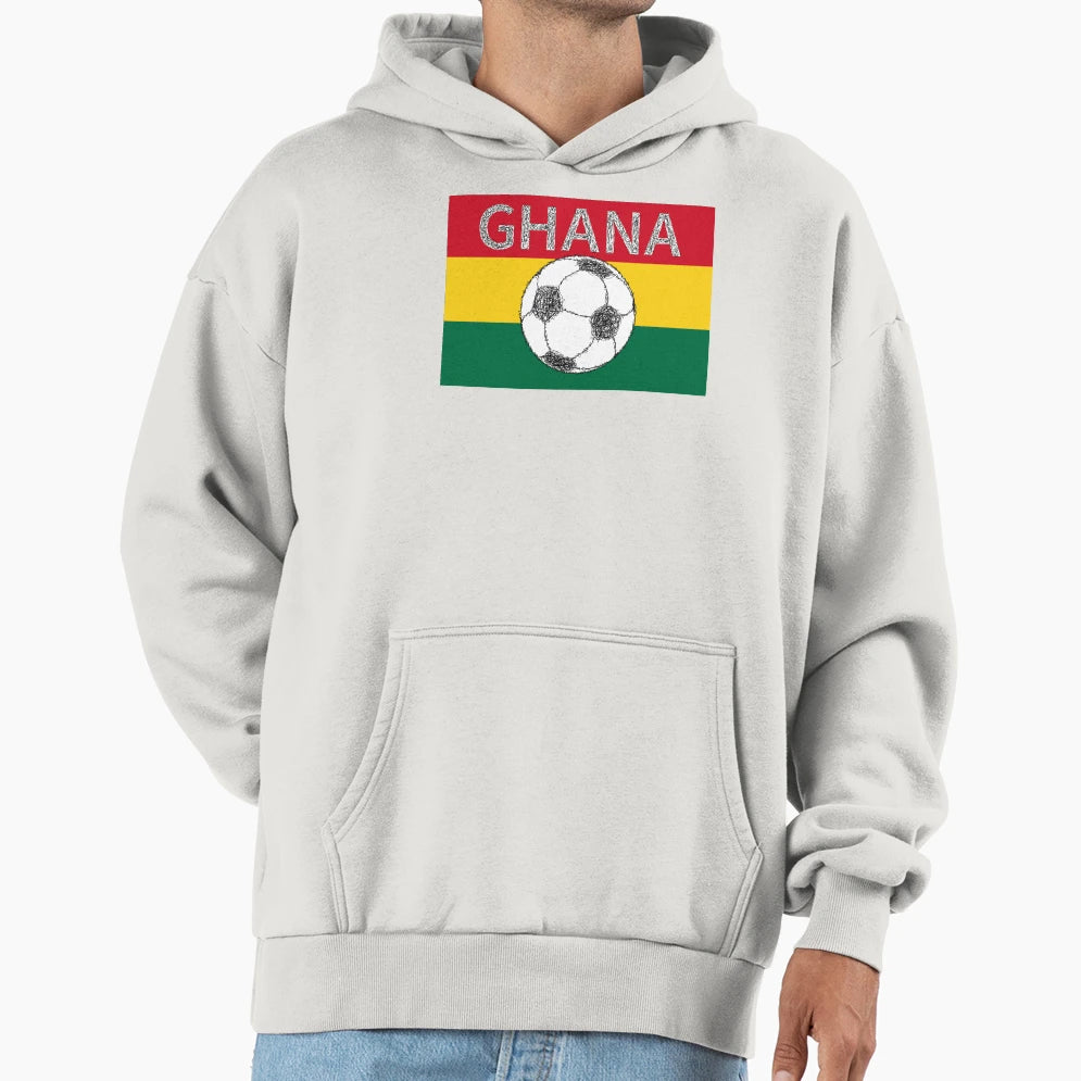Football Ghana Hoodie - Aesthetic Graphic Unisex - T-Shirt, Sweatshirt, Hoodie