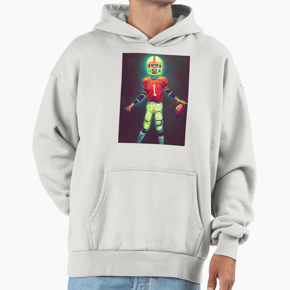 Football Player Hall T-Shirt - Minimalist Print Men Women - T-Shirt, Sweatshirt, Hoodie