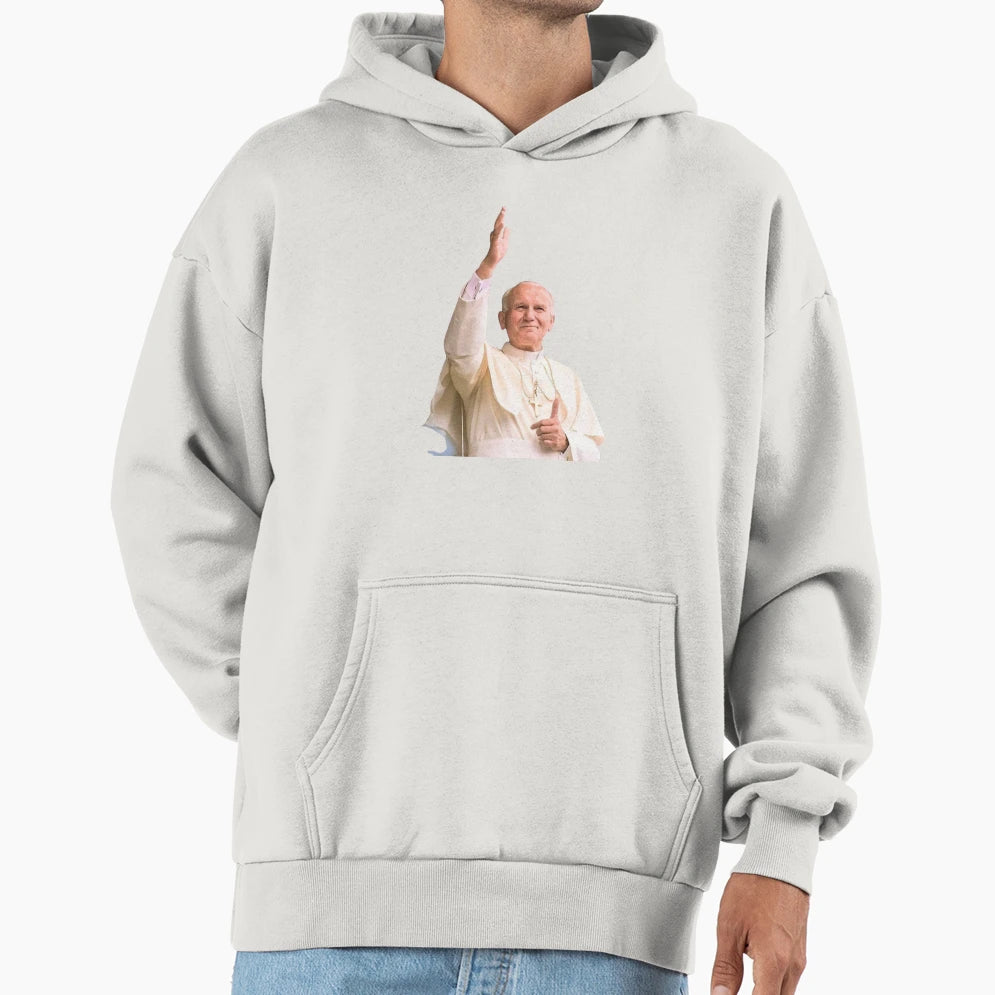 Pope St John Paul Ii Lolek Hoodie - Aesthetic Graphic Unisex - T-Shirt, Sweatshirt, Hoodie