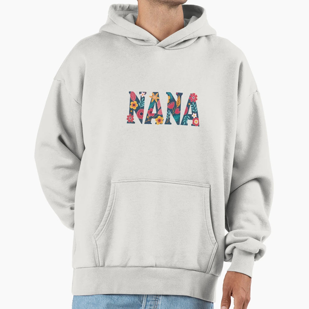 Nana Boom Bloom Energetic And Blossoming Hoodie - Minimalist Print Unisex - T-Shirt, Sweatshirt, Hoodie