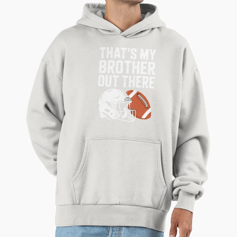 Football Family Support Cheer Hoodie - Minimalist Print for Adults - T-Shirt, Sweatshirt, Hoodie