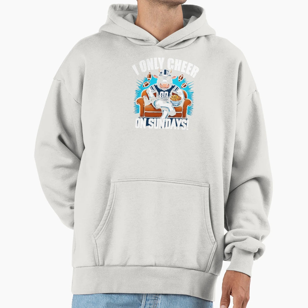 Funny Dallas Sundays Football Cheer Gear Hoodie - Graphic Print Men Women - T-Shirt, Sweatshirt, Hoodie
