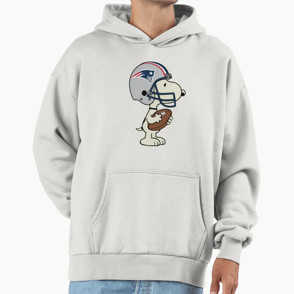 Snoopy New England Patriots Game Day Hoodie - Novelty Apparel Unisex - T-Shirt, Sweatshirt, Hoodie
