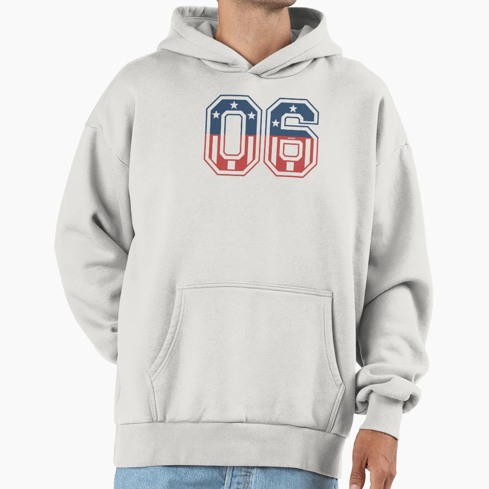 Number 06 Usa Hoodie - Streetwear Style Men Women - T-Shirt, Sweatshirt, Hoodie
