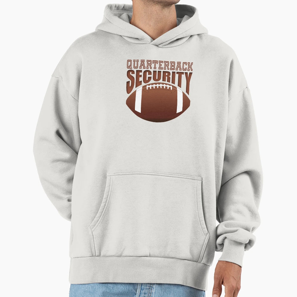 Quarterback Security Offensive Lineman Hoodie - Custom Art Print Men Women - T-Shirt, Sweatshirt, Hoodie
