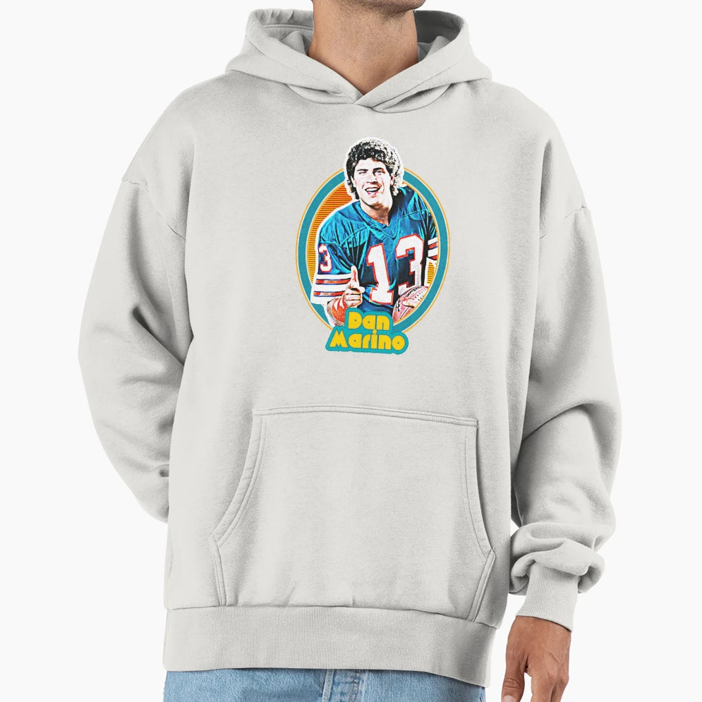 Dan Marino 80S Football Hoodie - Trendy Graphic Unisex - T-Shirt, Sweatshirt, Hoodie