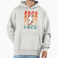 Baseball Dad Papa Groovy Lightning Bolt Hoodie - Streetwear Style Unisex - T-Shirt, Sweatshirt, Hoodie