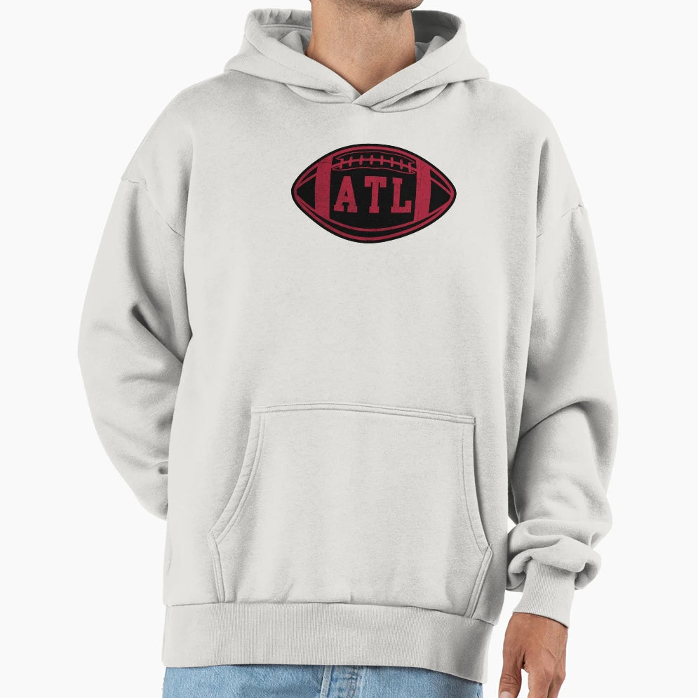 Atlanta Throwback Football Hoodie - Custom Art Print Men Women - T-Shirt, Sweatshirt, Hoodie