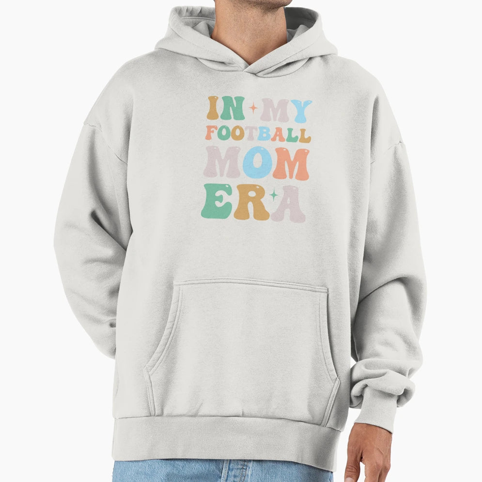 My Football Mom Era Groovy Hoodie - Aesthetic Graphic Unisex - T-Shirt, Sweatshirt, Hoodie