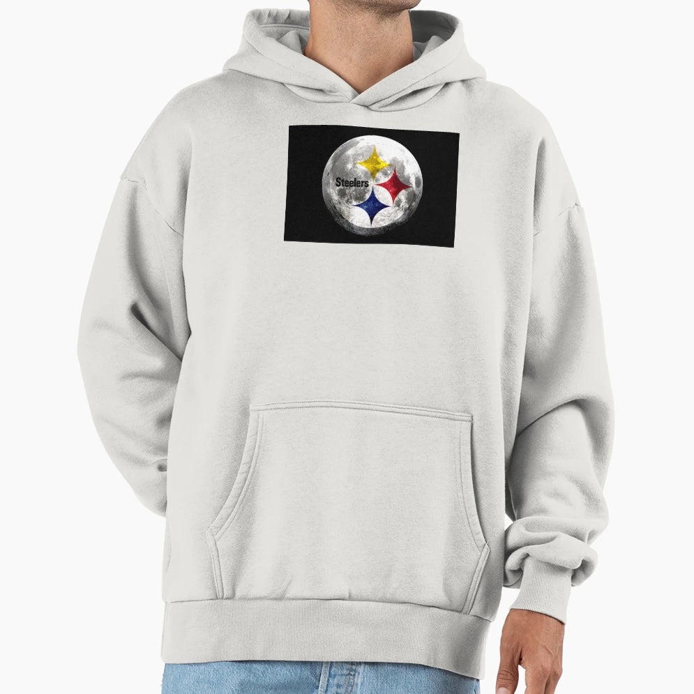 Steelers Moon Logo Hoodie - Streetwear Style Men Women - T-Shirt, Sweatshirt, Hoodie