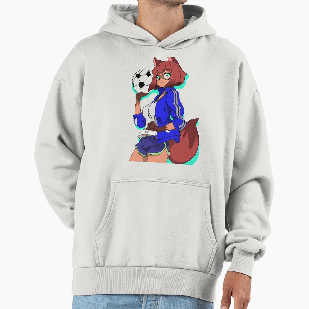 Soccer Fox Hoodie - Trendy Graphic Unisex - T-Shirt, Sweatshirt, Hoodie