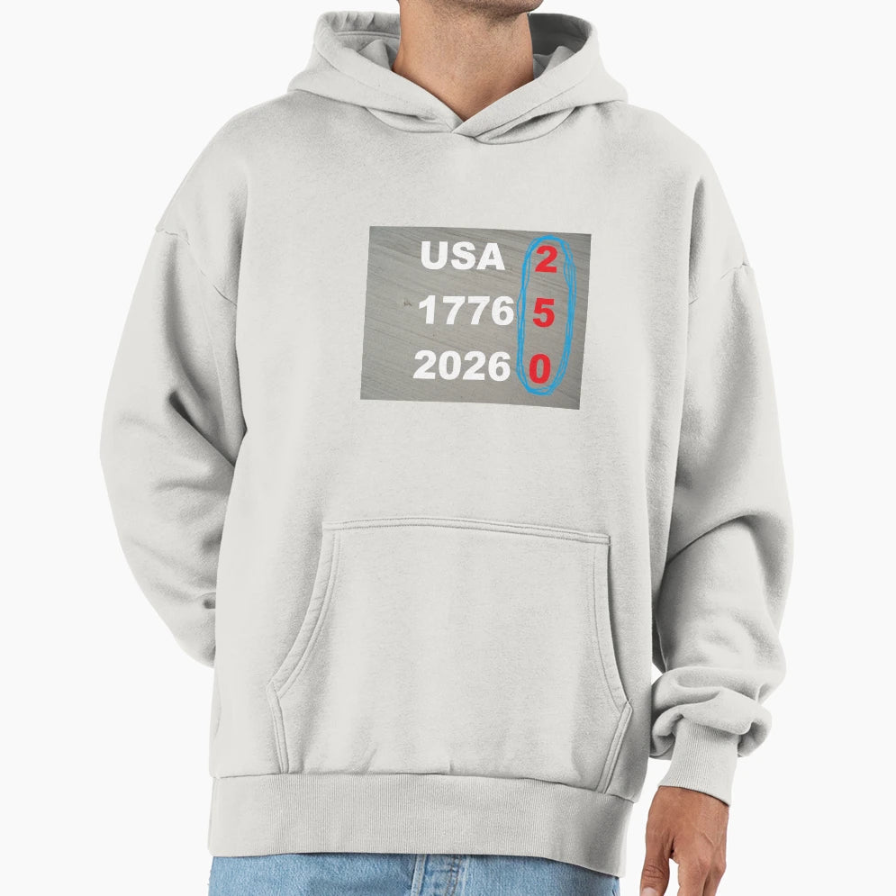 Usa 250 Hoodie - Minimalist Print Unisex - T-Shirt, Sweatshirt, Hoodie