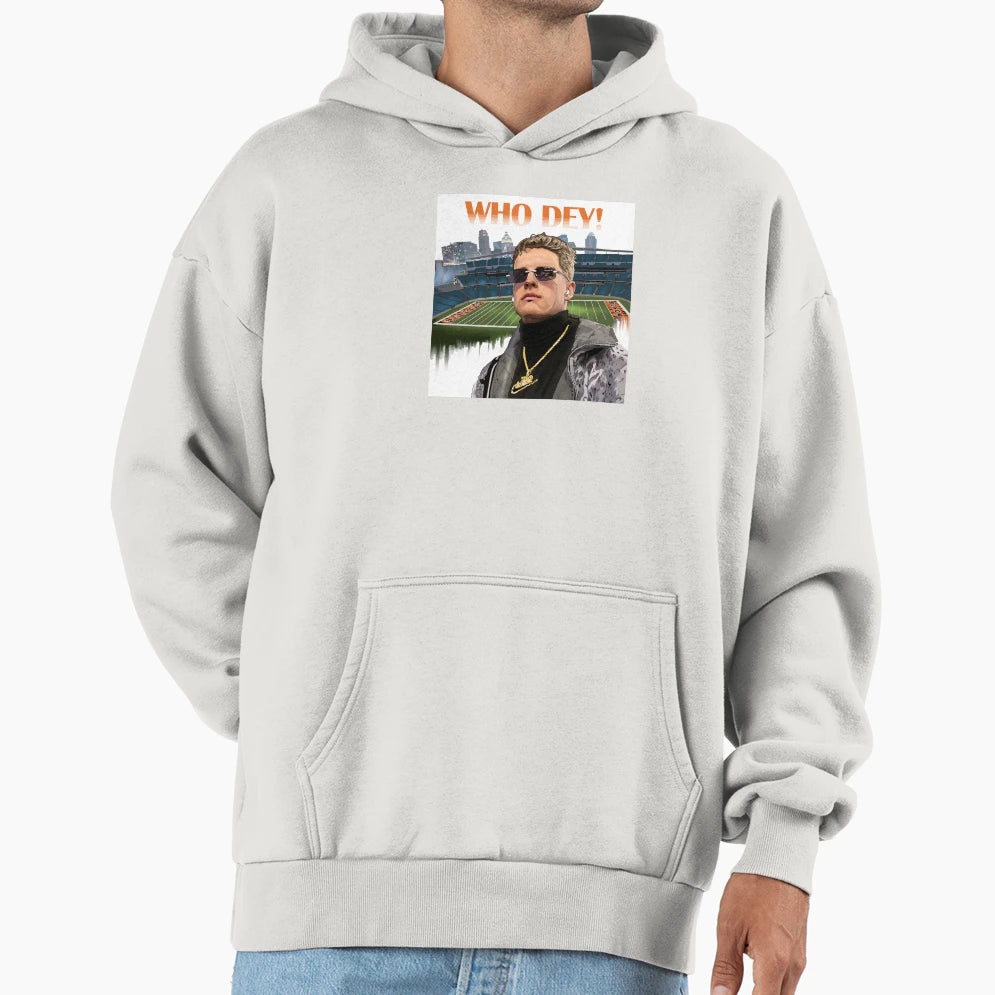 Mvp Burrow Hoodie - Custom Art Print Men Women - T-Shirt, Sweatshirt, Hoodie