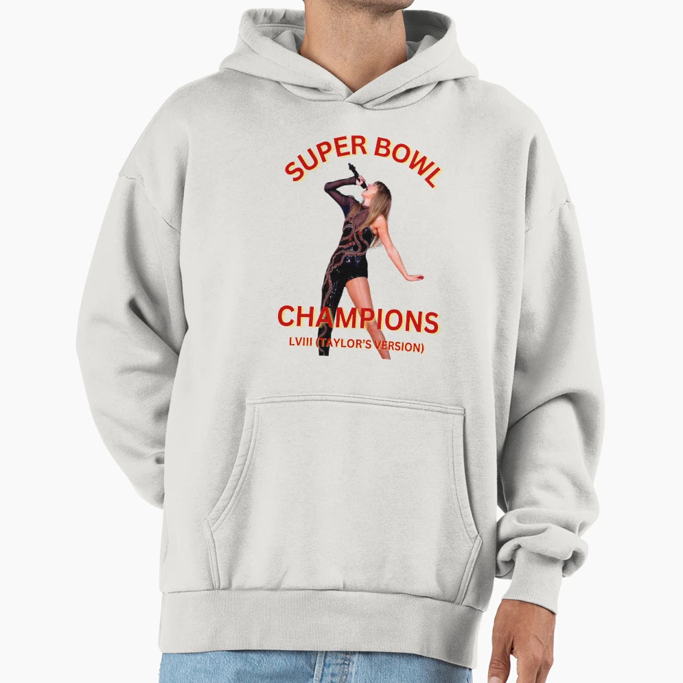 Super Bowl Champs Taylors Version Hoodie - Minimalist Print Unisex - T-Shirt, Sweatshirt, Hoodie