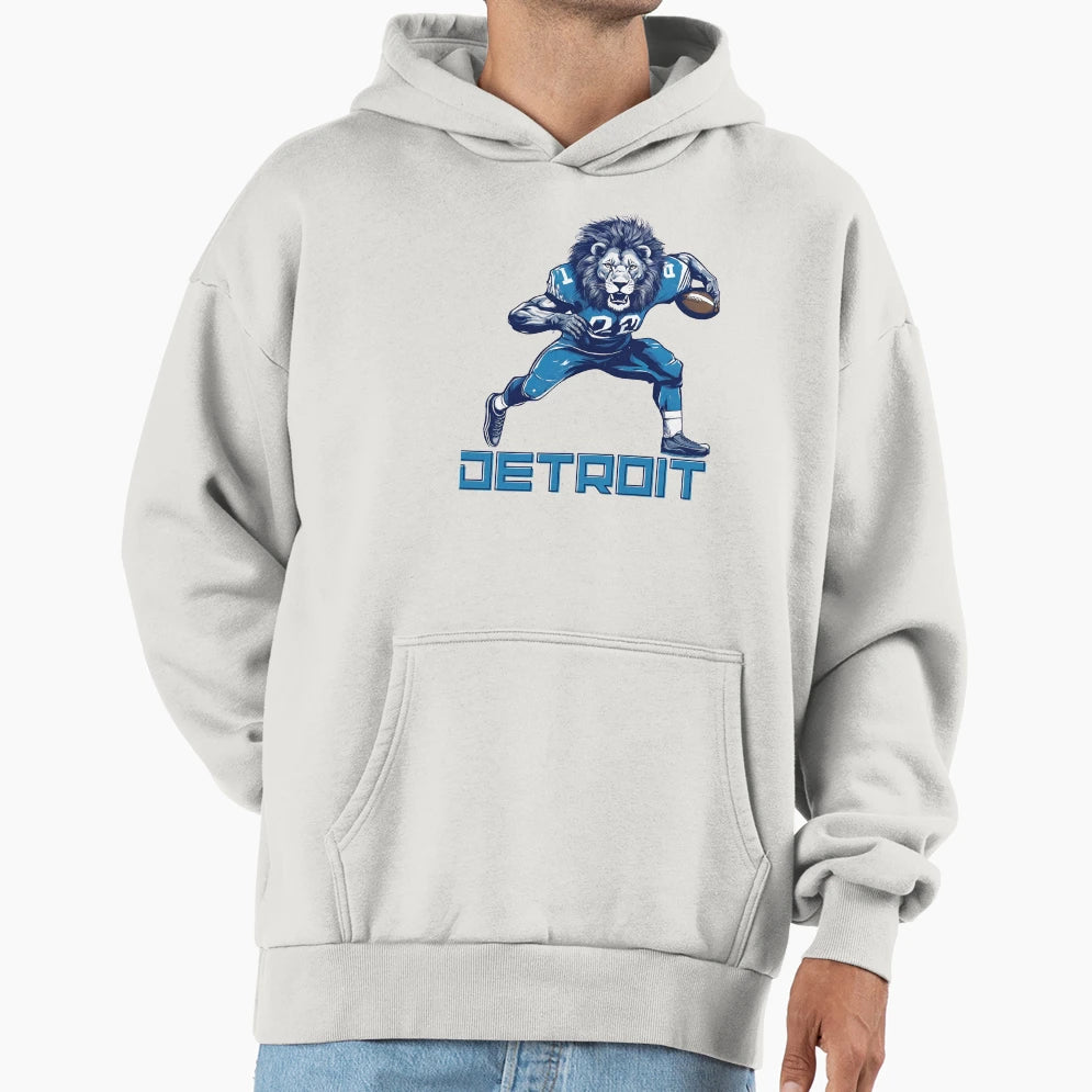 Detroit Illinois Football Team Fan Hoodie - Novelty Apparel Men Women - T-Shirt, Sweatshirt, Hoodie