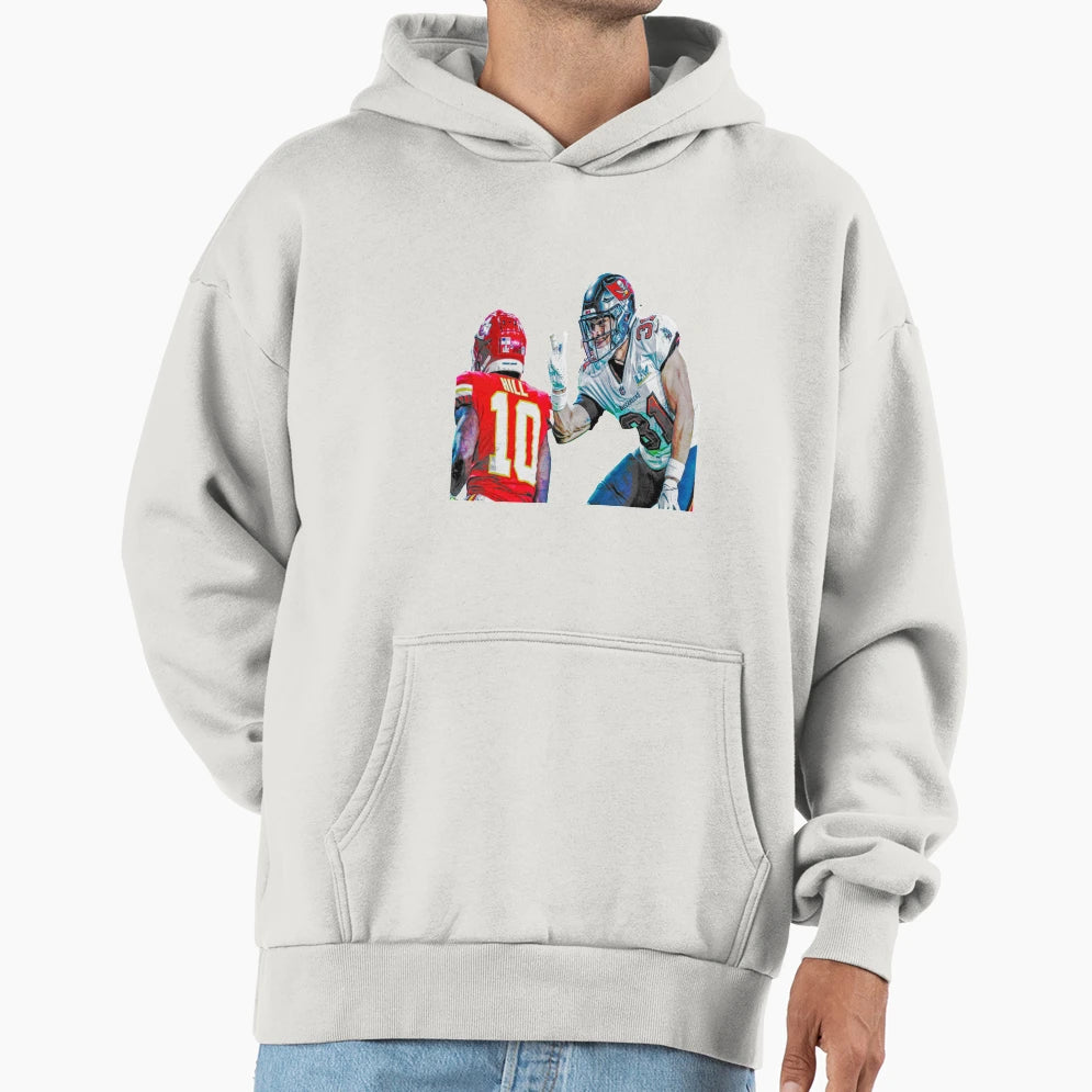 Antoine Winfield Jr Peace Out Art Hoodie - Fun Novelty Design Men Women - T-Shirt, Sweatshirt, Hoodie