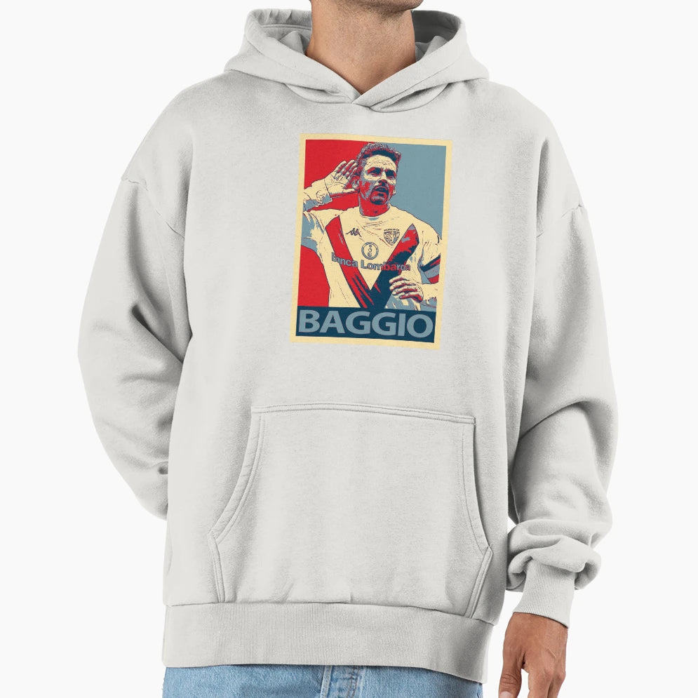 Roberto Baggio Hoodie - Custom Art Print Men Women - T-Shirt, Sweatshirt, Hoodie