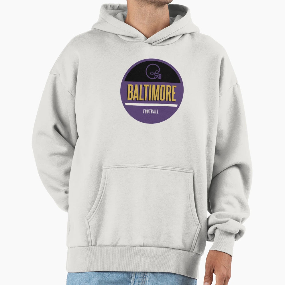 Baltimore Football Hoodie - Streetwear Style Men Women - T-Shirt, Sweatshirt, Hoodie