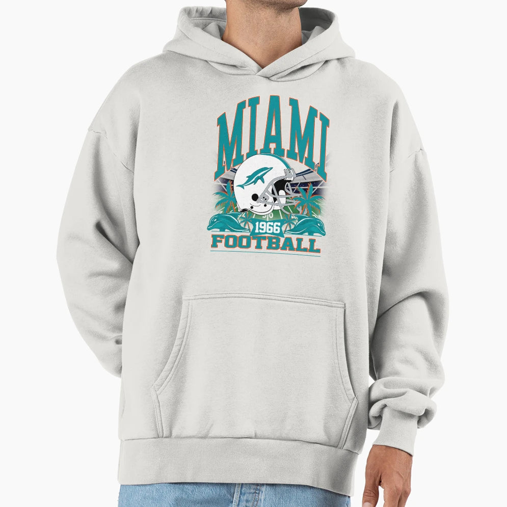 Miami Football Gridiron Legacy Hoodie - Streetwear Style Unisex - T-Shirt, Sweatshirt, Hoodie