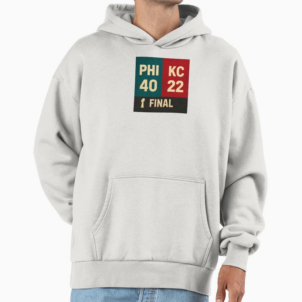 Game Score Sports Match Final Result Art Hoodie - Graphic Print for Adults - T-Shirt, Sweatshirt, Hoodie