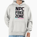 Npc Free Zone Cyberpunk Glitch Hoodie - Unique Graphic Men Women - T-Shirt, Sweatshirt, Hoodie
