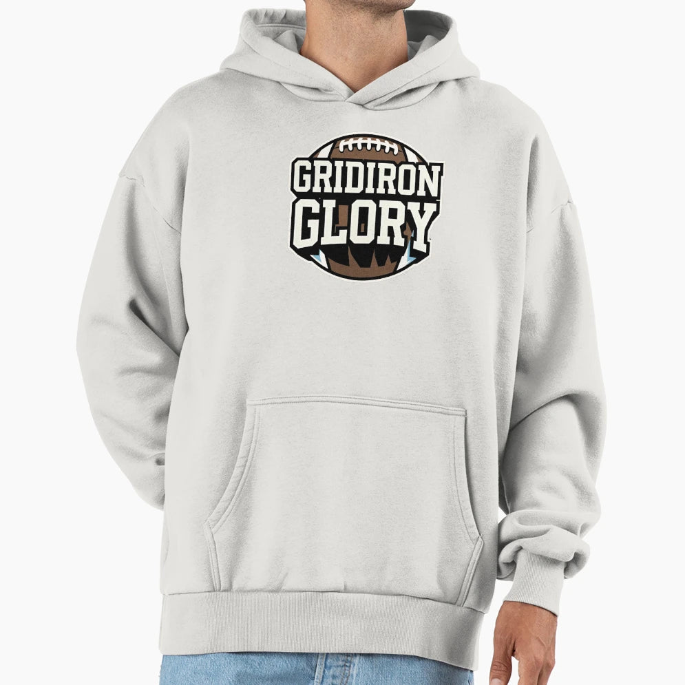 Gridiron Glory Hoodie - Fun Novelty Design for Adults - T-Shirt, Sweatshirt, Hoodie