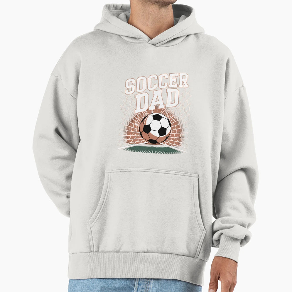 Funny Soccer Dad Daddy Soccer Sport Hoodie - Unique Graphic Men Women - T-Shirt, Sweatshirt, Hoodie