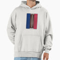 Football Royal Blue And Red Team Spirit Patch Hoodie - Graphic Print Unisex - T-Shirt, Sweatshirt, Hoodie