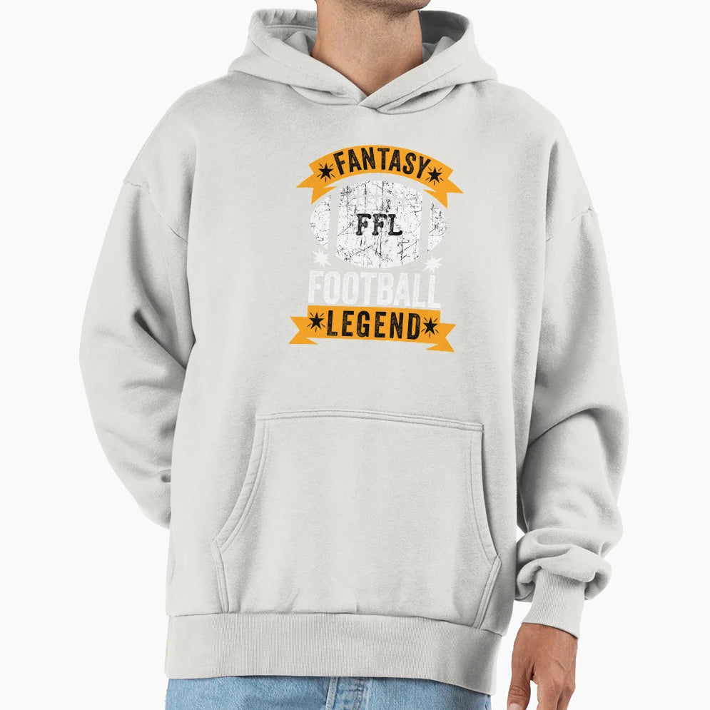 Fantasy Football Legend Hoodie - Fun Novelty Design for Adults - T-Shirt, Sweatshirt, Hoodie