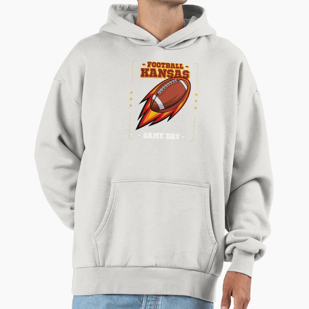 Copy Love Football Kansas City Football Hoodie - Graphic Print Men Women - T-Shirt, Sweatshirt, Hoodie