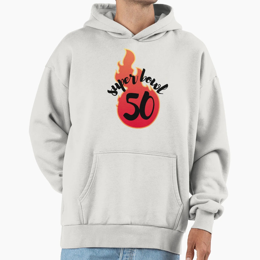 Super Bowl 50 Hoodie - Aesthetic Graphic Unisex - T-Shirt, Sweatshirt, Hoodie