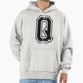 Big Varsity Letter Q Hoodie - Minimalist Print for Adults - T-Shirt, Sweatshirt, Hoodie