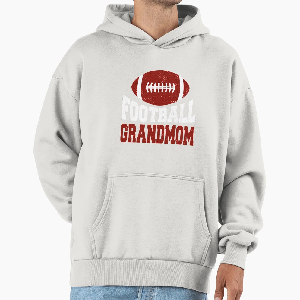 Proud Grandmom American Football Player Hoodie - Minimalist Print Unisex - T-Shirt, Sweatshirt, Hoodie