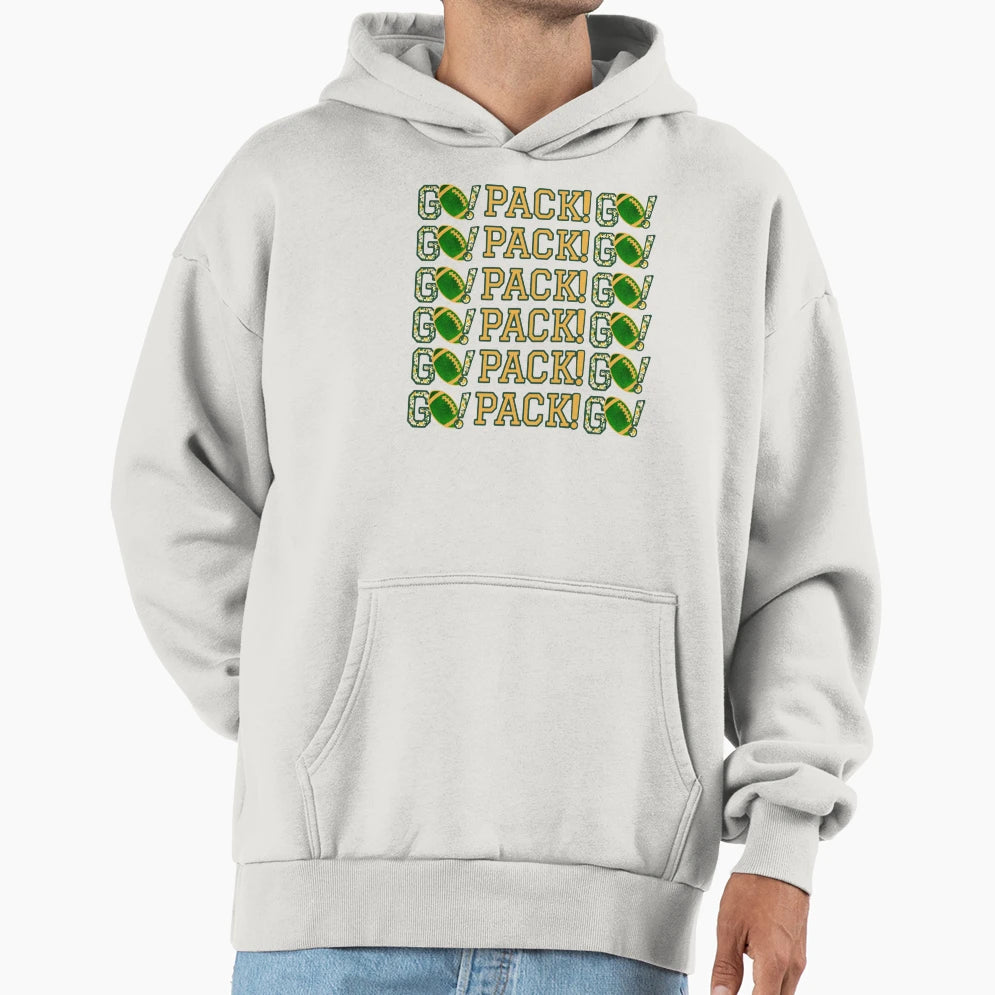 Go Pack Go Floral Hoodie - Fun Novelty Design for Adults - T-Shirt, Sweatshirt, Hoodie