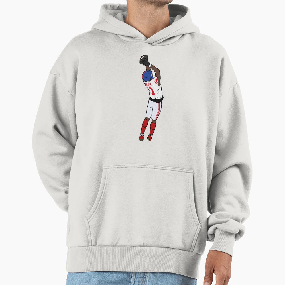 Malik Nabers Catch Hoodie - Unique Graphic for Adults - T-Shirt, Sweatshirt, Hoodie