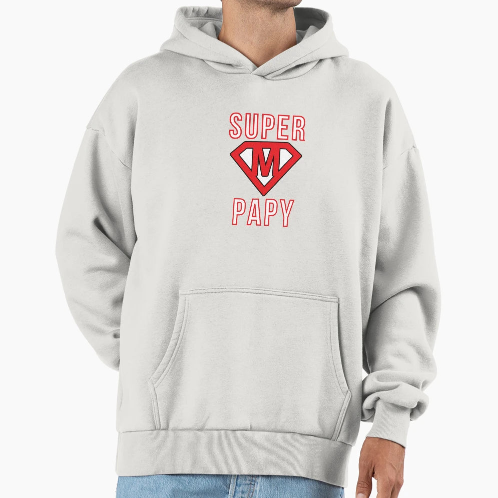 Super Grandpa Humorous Grandfather Hoodie - Casual Everyday Wear Unisex - T-Shirt, Sweatshirt, Hoodie